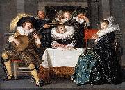 Dirck Hals A Merry Company Making Music painting